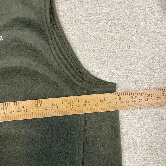 Lot of 2 Columbia Mens L Steens Mountain Fleece Vests Olive Green Navy Blue - Picture 4 of 10